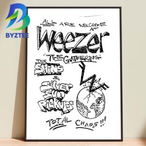 Weezer All Are Welcome The Gathering 2026 Home Decor Poster Canvas