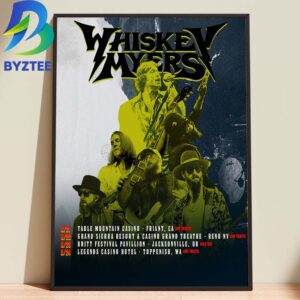 Whiskey Myers West Coast Summer Tour 2026 Home Decor Poster Canvas
