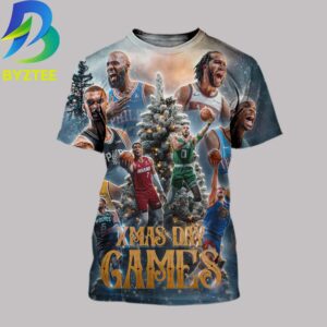 Xmas Day Games NBA Chrismas Day Schedule 2026 All Over Print Shirt