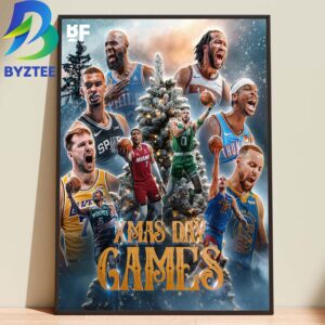 Xmas Day Games NBA Chrismas Day Schedule 2026  Home Decor Poster Canvas