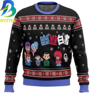 Yuyu Hakusho Ghost Fighter Chibis Ugly Christmas Sweater