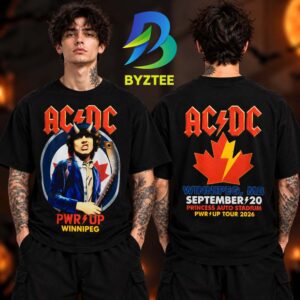 ACDC PWR UP Tour Winnipeg MB Event Tee At Princess Auto Stadium In Winnipeg MB On September 20 2026 Two Sided Unisex T Shirt