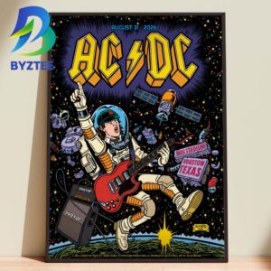 ACDC Power Up NRG Stadium Houston Texas August 31 2026 Home Decor Poster Canvas