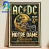 ACDC Pwr Up Notre Dame Stadium Tour Sept 4th 2026 Home Decor Poster Canvas