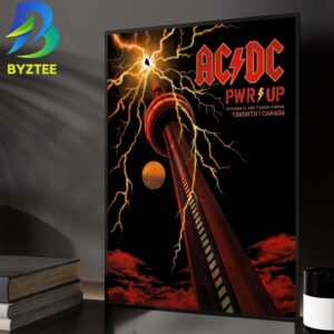 ACDC PWR UP Toronto ON Event Poster At Rogers Stadium In Toronto ON On September 16 2026 Home Decor Poster Canvas