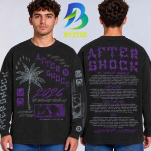 Aftershock Festival 2026 Merch In Sacramento CA On October 1 4 2026 Face Palm Lineup Unisex Longsleeve Shirt