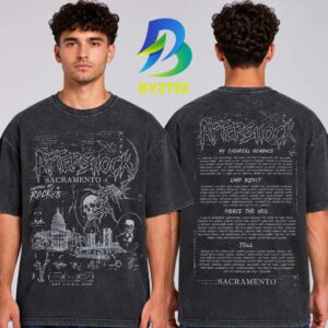 Aftershock Festival 2026 Merch In Sacramento CA On October 1 4 2026 Historical Two Sided Unisex T Shirt