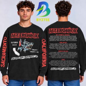 Aftershock Festival 2026 Merch In Sacramento CA On October 1 4 2026 On The Map Lineup Unisex Longsleeve Shirt