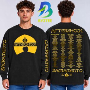 Aftershock Festival 2026 Merch In Sacramento CA On October 1 4 2026 Tang Lineup Unisex Longsleeve Shirt