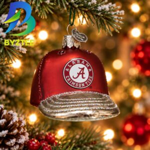 Alabama Baseball Cap NCAA Gifts For Fan Christmas Tree Decorations Ornament