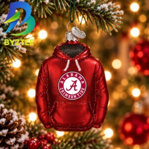 Alabama Hoodie NCAA Gifts For Fan Christmas Tree Decorations Ornament