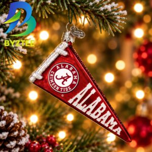 Alabama Pennant NCAA Gifts For Fan Christmas Tree Decorations Ornament