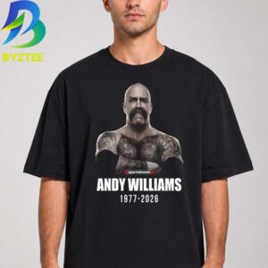 Andy Williams AEW Wrestler and The Butcher 1997 2026 Rest In Peace Unisex T Shirt