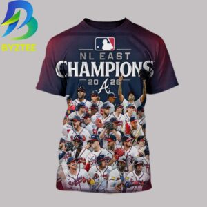 Atlanta Braves MLB Winning 2026 NL East Champions All Over Print Shirt