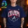 Atlanta Braves Nike Navy 2026 NL East Division Champions Run The East Unisex T Shirt