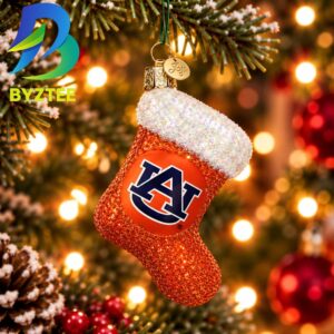 Auburn Stocking NCAA Gifts For Fan Christmas Tree Decorations Ornament