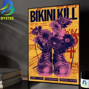 Bikini Kill Austin Texas Event Poster At Levitation Music Festival In Austin Texas On September 11 2026 Home Decor Poster Canvas
