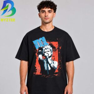 Billy Idol Red Punk Photo Labor Day 2026 Unisex T Shirt