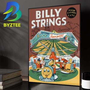 Billy Strings Denver CO Event Poster The Para Mount Theatre In Denver CO On September 18 19 2026 Home Decor Poster Canvas
