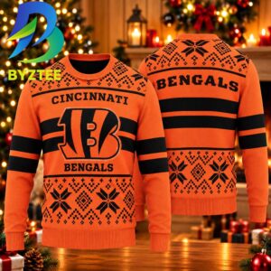 Cincinnati Bengals Light Up 2026 Best Gift For Fan Gift For Christmas Ugly Christmas Sweater