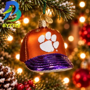 Clemson Baseball Cap NCAA Gifts For Fan Christmas Tree Decorations Ornament