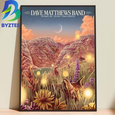 Dave Matthews Band Official Tour 2026 The Gorge George WA Limited Edition Print Home Decor Poster Canvas