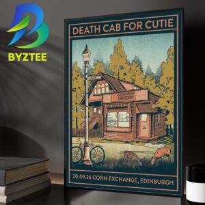 Death Cab For Cutie Corn Exchange Edinburgh Event Poster On September 20 2026 Home Decor Poster Canvas