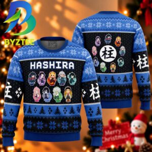 Demon Slayer Chibi Hashira Gift For Christmas Ugly Christmas Sweater
