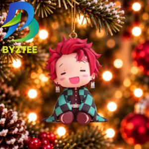 Demon Slayer Kamado Tanjiro Chibi Christmas Gift For Fan Christmas Tree Decorations Ornament