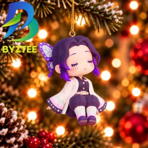 Demon Slayer Kocho Shinobu Chibi Gift For Fan Christmas Tree Decorations Ornament