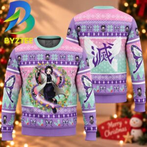 Demon Slayer Kochou Shinobu Best Gift For Christmas Ugly Christmas Sweater