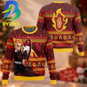 Demon Slayer Kyojuro Rengoku V2 Gift For Christmas Ugly Christmas Sweater