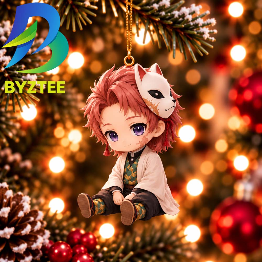 Demon Slayer Sabito Chibi Best Gift For Fan Christmas Tree Decorations Ornament Demon Slayer Sabito Chibi Best Gift For Fan Christmas Tree Decorations Ornament