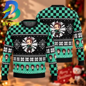 Demon Slayer Tanjiro Kamado Chibi Gift For Big Fan Ugly Christmas Sweater