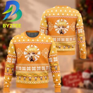 Demon Slayer Zenitsu Agatsuma Chibi Best Gift For Fan Ugly Christmas Sweater
