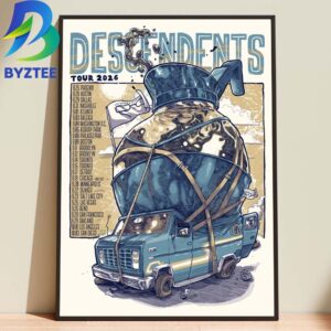 Descendents Official North America Tour 2026 Home Decor Poster Canvas