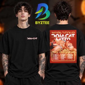 Doja Cat World Dates Tour Ma Vie With Special Guest Latto 2026 Two Sided Unisex T Shirt
