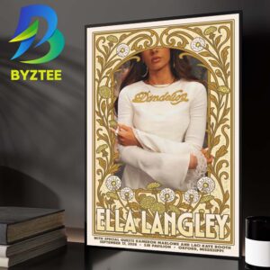 Ella Langley Oxford Mississippi Event Poster At SJB Pavilion In Oxford Mississippi With Kameron Marlowe And Laci Kaye Booth On September 17 2026 Home Decor Poster Canvas