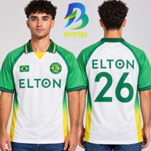 Elton John Merch Exclusive Jersey Rock In Rio Festival 2026 Brazil Shirt