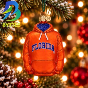 Florida Hoodie NCAA Gifts For Fan Christmas Tree Decorations Ornament