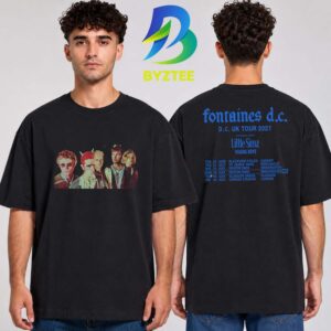 Fontaines DC With Little Simz Viagra Boys UK Tour Date On July 2027 Two Sided Unisex T Shirt
