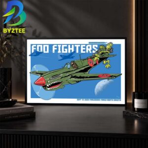 Foo Fighters Fargo ND Event Poster At Fargodome Fargo North Dakota In Fargo ND On September 12 2026 Home Decor Poster Canvas