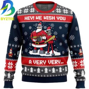 Futurama Hey We Wish You Ugly Christmas Sweater
