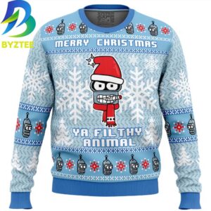 Futurama Merry Christmas Ya Filthy Animal Ugly Christmas Sweater