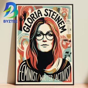 Gloria Steinem Women’s Rights 2026 Home Decor Poster Canvas