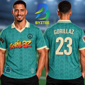 Gorillaz Merch The Mountain Tour 2026 US Canada Vneck Polo Jersey