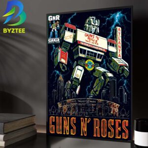 Guns N Roses Atlanta NA Event Poster At The World’s Largest Drive In In Atlanta NA On September 19 2026 Home Decor Poster Canvas