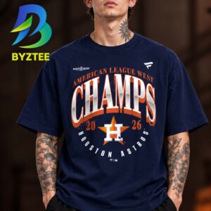 Houston Astros Fanatics Navy 2026 AL West Division Champions Unisex T Shirt