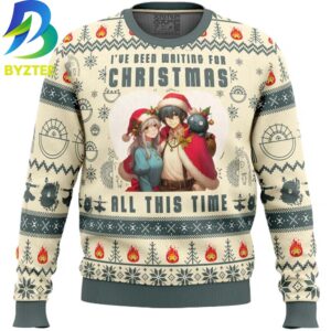 Howl’s Moving Castle I’ve Been Waiting For Christmas All This Time Ugly Christmas Sweater