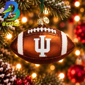 Indiana Football NCAA Gifts For Fan Christmas Tree Decorations Ornament